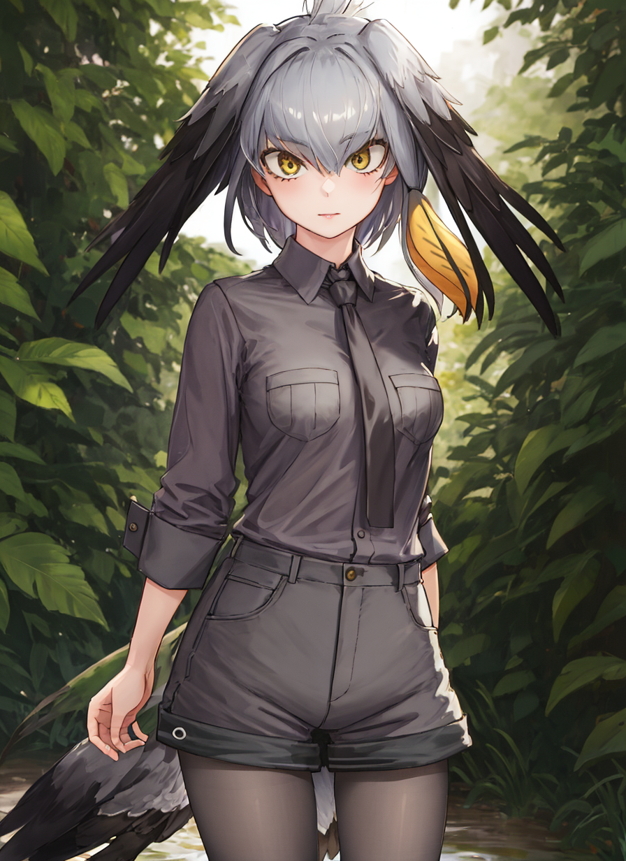 08289-1078253205-beautiful, masterpiece, best quality, realistic photo of 1girl, shoebill, collared shirt, grey hair, grey necktie, grey pantyhos.png